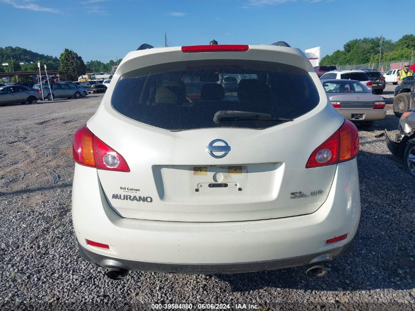2009 Nissan Murano Sl VIN: JN8AZ18W39W119099 Lot: 39584880