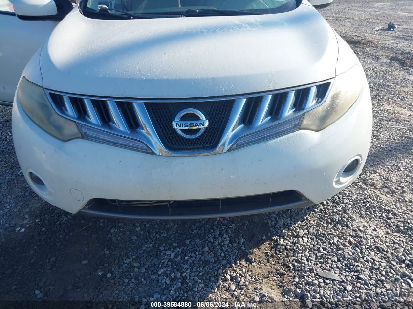 2009 Nissan Murano Sl VIN: JN8AZ18W39W119099 Lot: 39584880