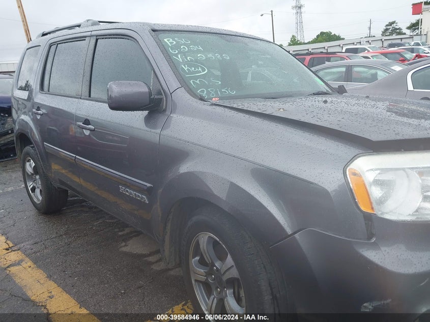 2015 Honda Pilot Se VIN: 5FNYF3H33FB032582 Lot: 39584946