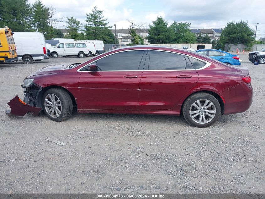 2015 Chrysler 200 Limited VIN: 1C3CCCAB3FN654092 Lot: 39584973