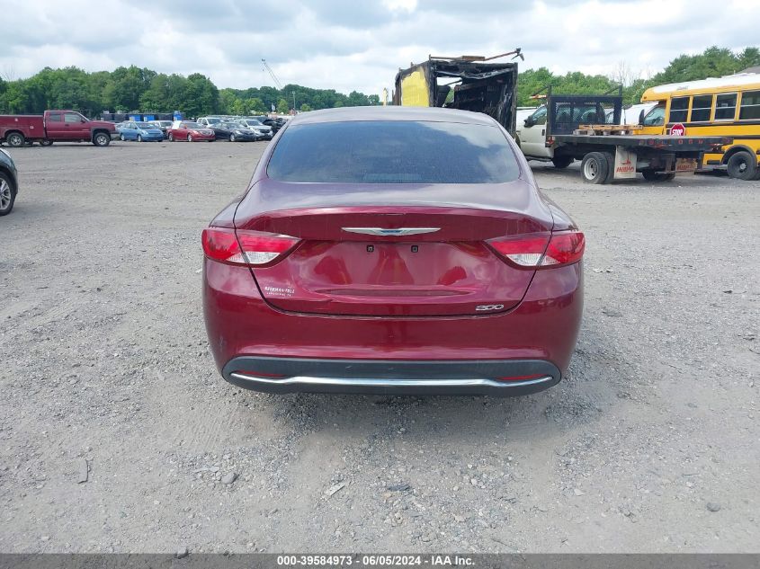 2015 Chrysler 200 Limited VIN: 1C3CCCAB3FN654092 Lot: 39584973