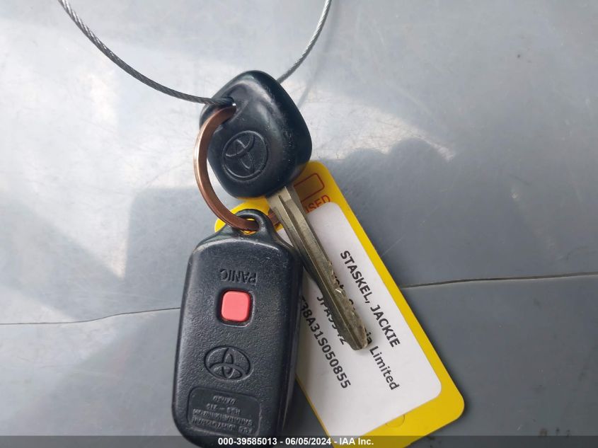 2001 Toyota Sequoia Limited V8 VIN: 5TDZT38A31S050855 Lot: 39585013