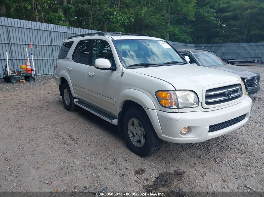 2001 Toyota Sequoia Limited V8 VIN: 5TDZT38A31S050855 Lot: 39585013