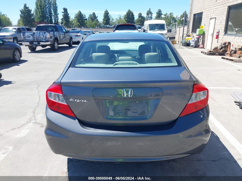 2012 Honda Civic Lx VIN: 19XFB2F56CE319420 Lot: 39585049