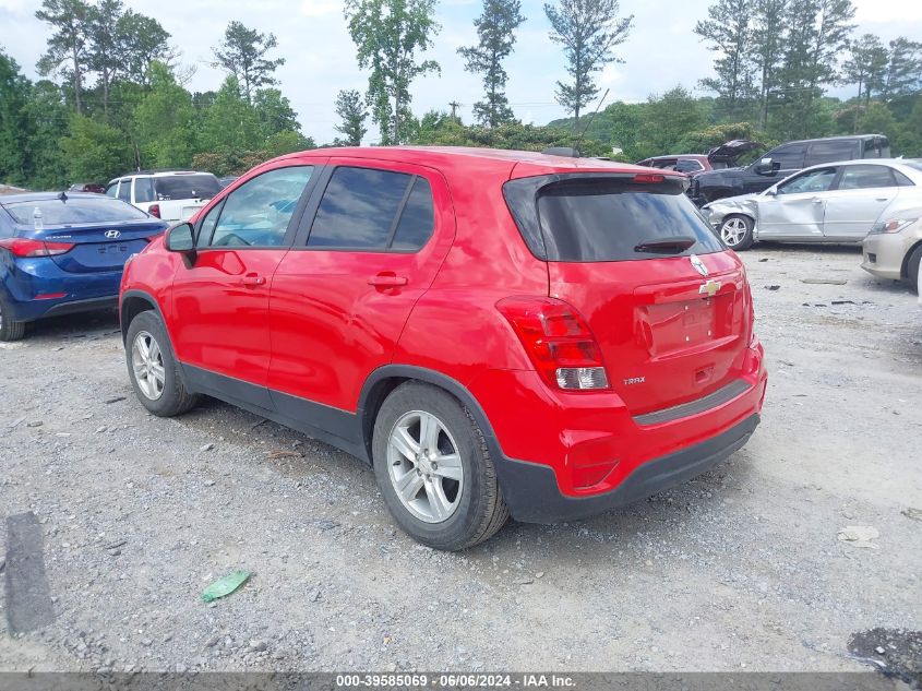 2020 Chevrolet Trax Fwd Ls VIN: KL7CJKSB5LB350668 Lot: 39585069