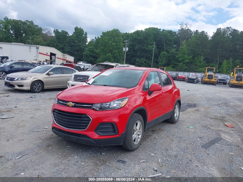 VIN KL7CJKSB5LB350668 2020 CHEVROLET TRAX FWD LS