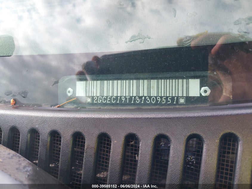 2003 Chevrolet Silverado C1500 VIN: 2GCEC19T131309551 Lot: 39585152