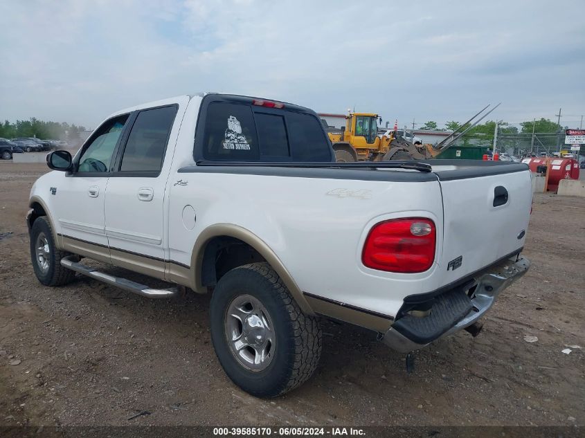 2001 Ford F-150 King Ranch Edition/Lariat/Xlt VIN: 1FTRW08L21KE01074 Lot: 39585170