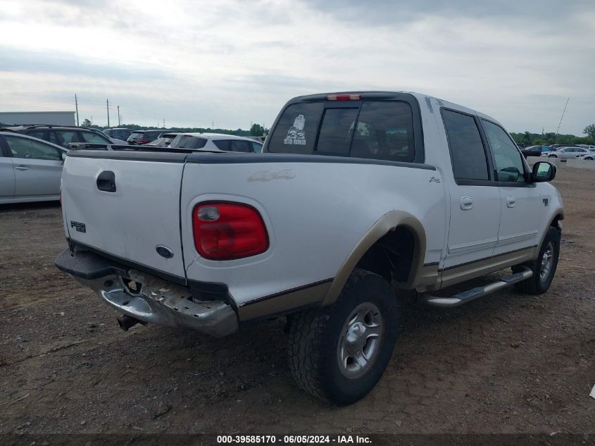 2001 Ford F-150 King Ranch Edition/Lariat/Xlt VIN: 1FTRW08L21KE01074 Lot: 39585170