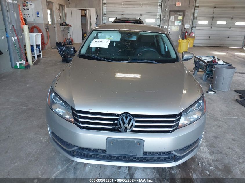 2012 Volkswagen Passat 2.5L S VIN: 1VWAH7A34CC022047 Lot: 39585201