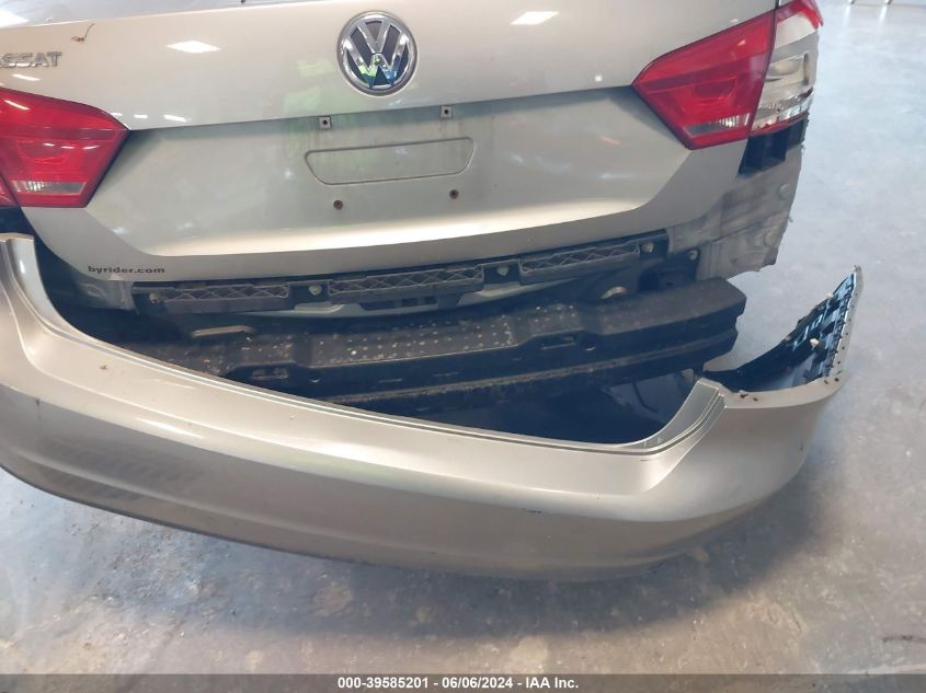 2012 Volkswagen Passat 2.5L S VIN: 1VWAH7A34CC022047 Lot: 39585201