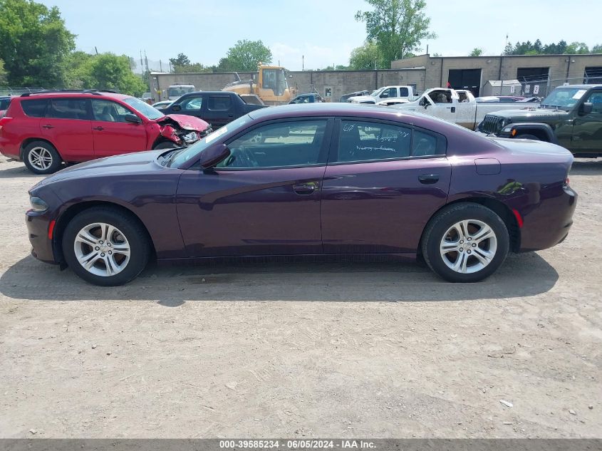 2022 Dodge Charger Sxt Rwd VIN: 2C3CDXBG2NH110236 Lot: 39585234