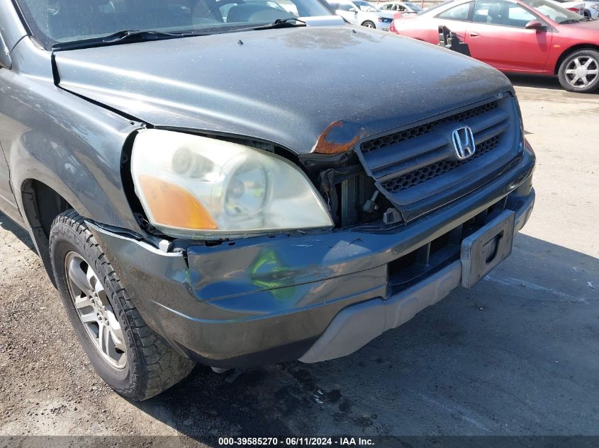 2004 Honda Pilot Ex-L VIN: 2HKYF18564H527847 Lot: 39585270