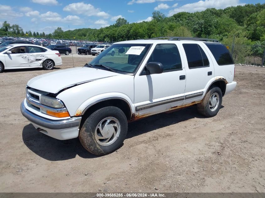 2001 Chevrolet Blazer Lt VIN: 1GNDT13W112163848 Lot: 39585285