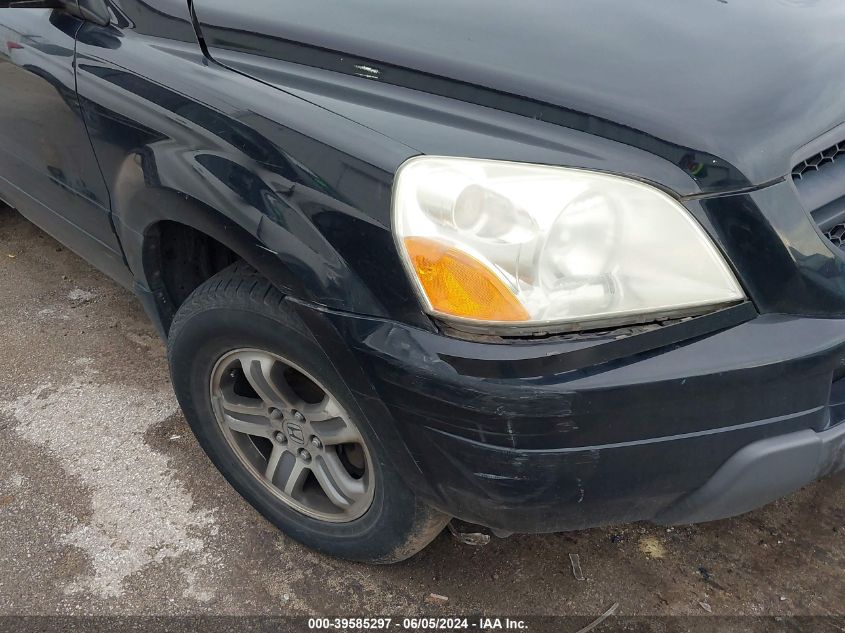 2005 Honda Pilot Ex VIN: 5FNYF18465B032362 Lot: 39585297