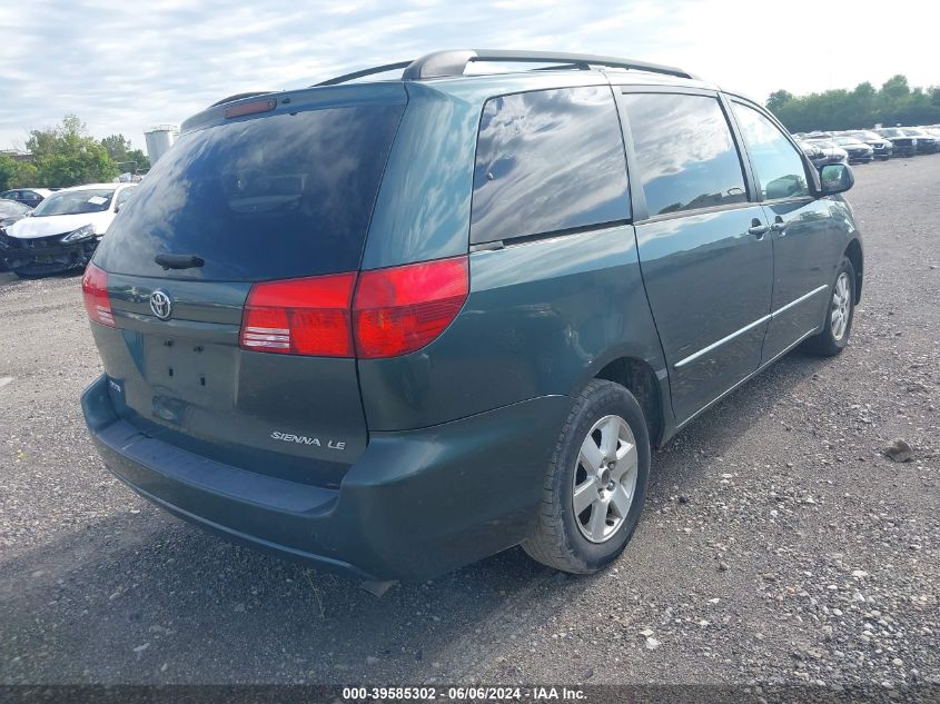 2004 Toyota Sienna Le VIN: 5TDZA23C74S084732 Lot: 39585302