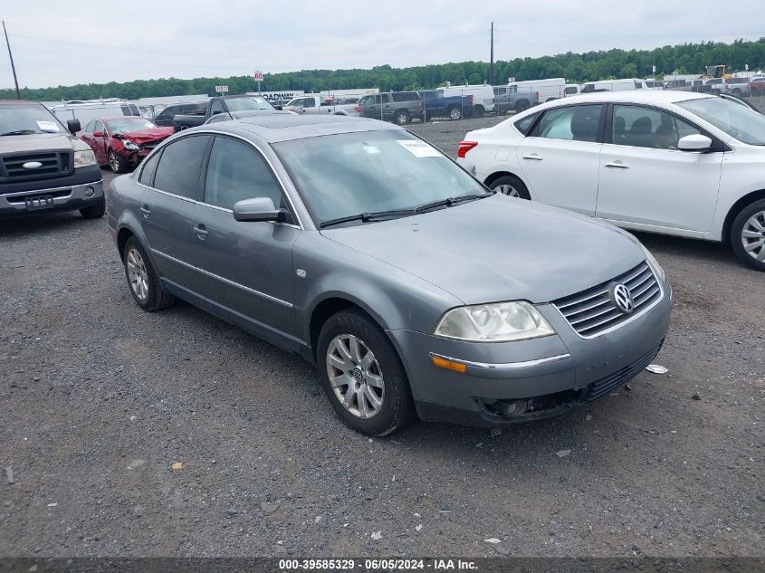 2003 Volkswagen Passat Gls VIN: WVWPD63B13P458192 Lot: 39585329