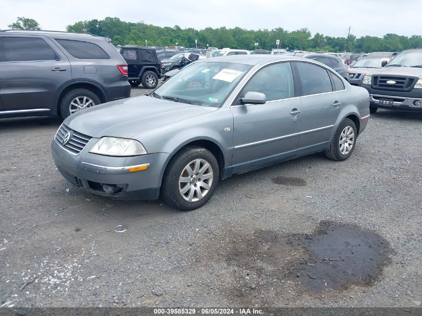 2003 Volkswagen Passat Gls VIN: WVWPD63B13P458192 Lot: 39585329