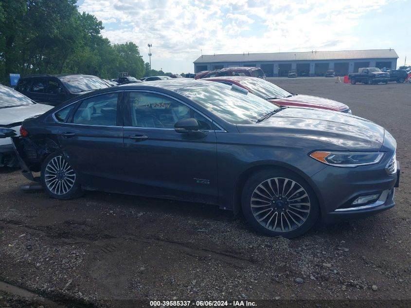 2018 Ford Fusion Energi Titanium VIN: 3FA6P0SU1JR127515 Lot: 39585337