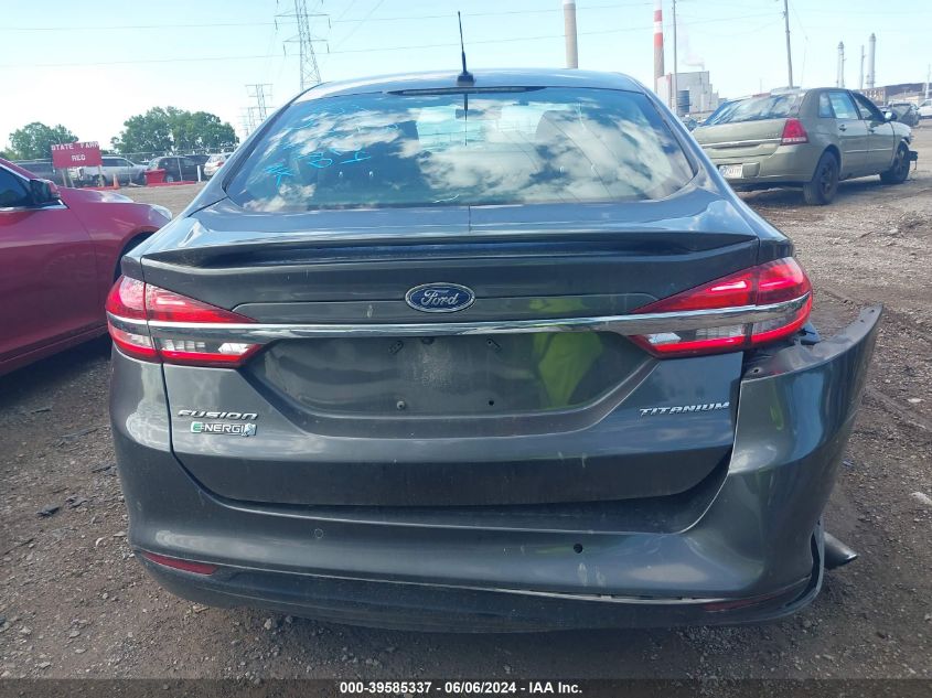 2018 Ford Fusion Energi Titanium VIN: 3FA6P0SU1JR127515 Lot: 39585337