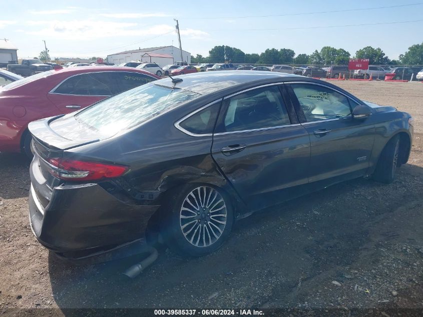 2018 Ford Fusion Energi Titanium VIN: 3FA6P0SU1JR127515 Lot: 39585337