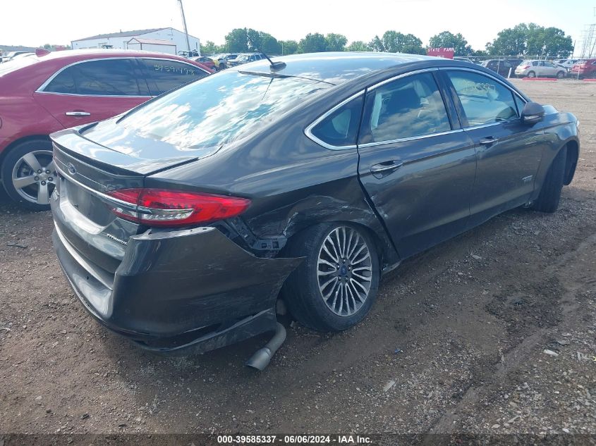 2018 Ford Fusion Energi Titanium VIN: 3FA6P0SU1JR127515 Lot: 39585337