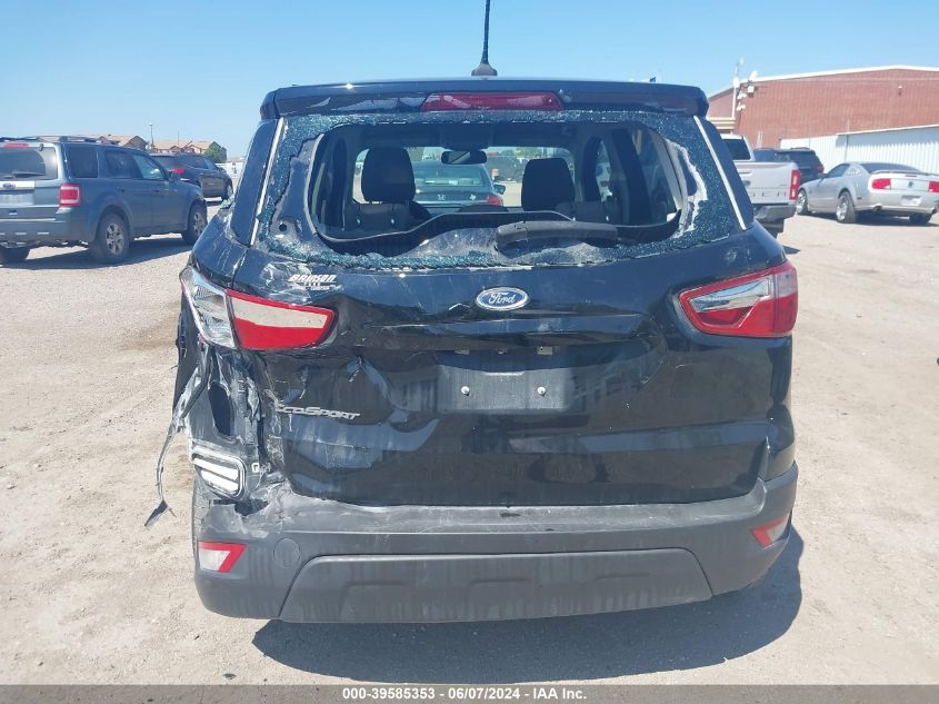 2021 Ford Ecosport S VIN: MAJ3S2FE1MC398559 Lot: 39585353