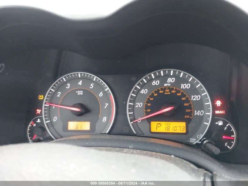 2010 Toyota Corolla S VIN: 2T1BU4EE0AC516830 Lot: 39585354