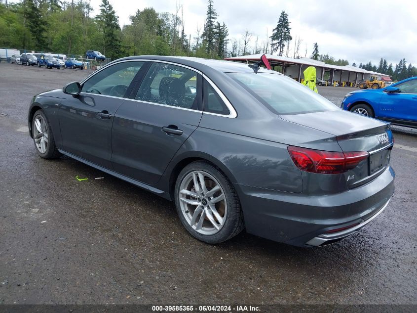 2023 AUDI A4 PREMIUM PLUS 45 TFSI S LINE QUATTRO S TRONIC - WAUEAAF45PN015560