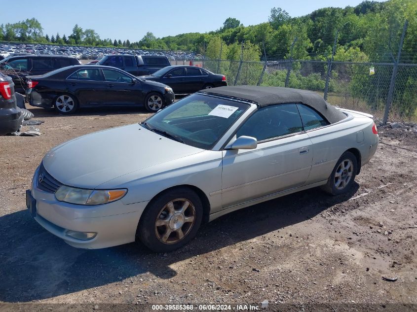 2002 Toyota Camry Solara Se/Sle VIN: 2T1FF28P92C573526 Lot: 39585368