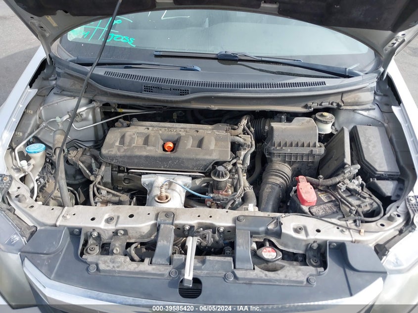 2012 Honda Civic Lx VIN: 19XFB2F54CE326592 Lot: 39585420