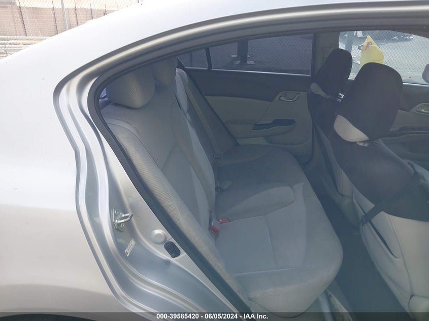 2012 Honda Civic Lx VIN: 19XFB2F54CE326592 Lot: 39585420