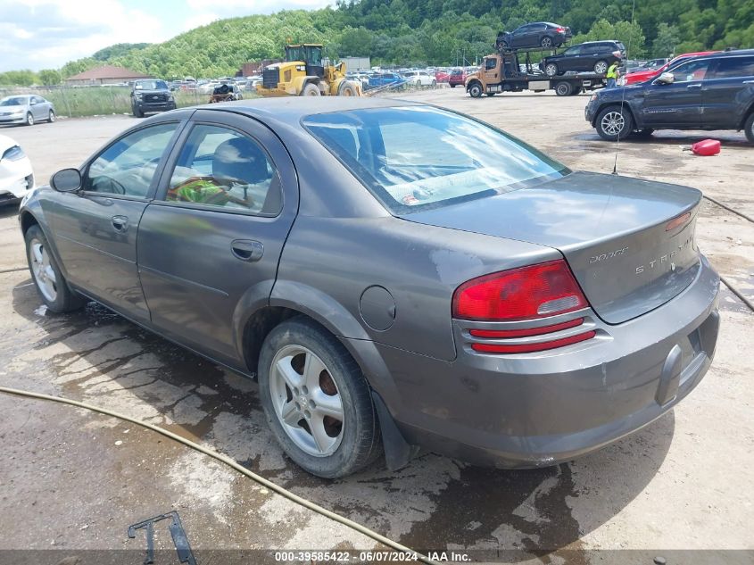 2005 Dodge Stratus Sxt VIN: 1B3EL46X95N606241 Lot: 39585422