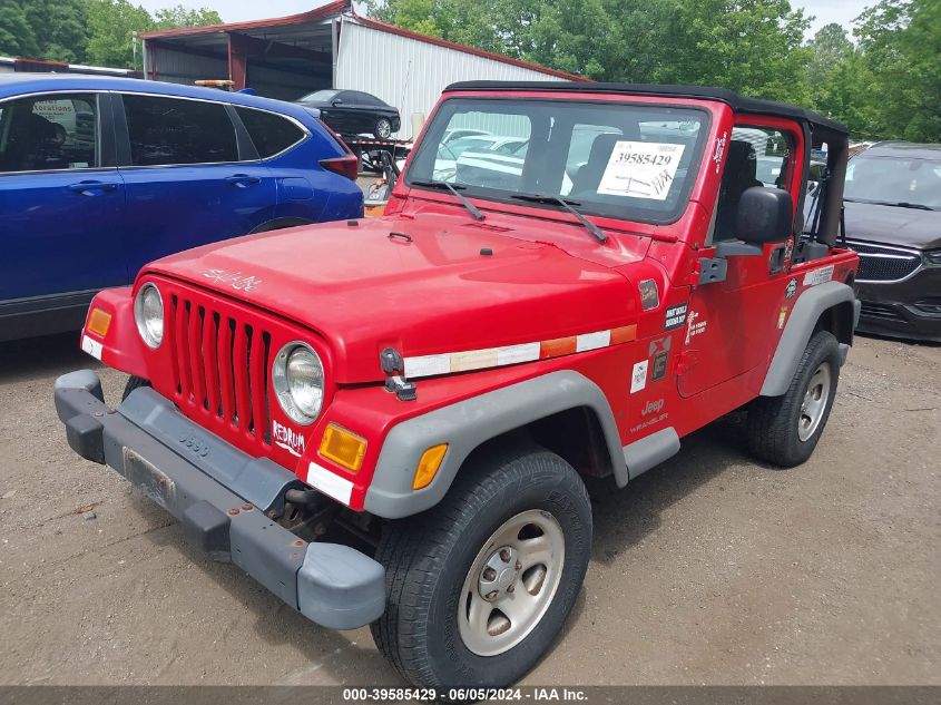 2004 Jeep Wrangler X VIN: 1J4FA39S94P717887 Lot: 39585429