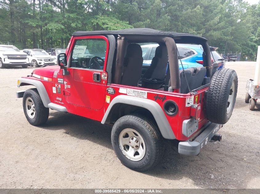 2004 Jeep Wrangler X VIN: 1J4FA39S94P717887 Lot: 39585429