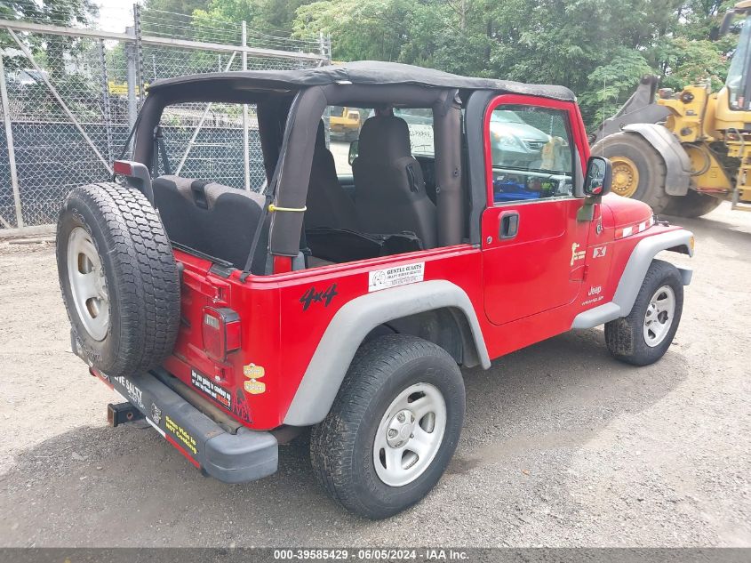 2004 Jeep Wrangler X VIN: 1J4FA39S94P717887 Lot: 39585429