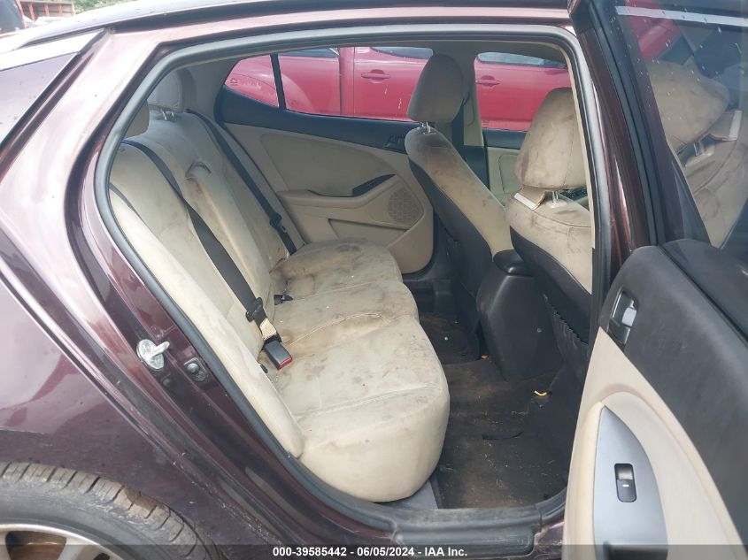 2013 Kia Optima Lx VIN: 5XXGM4A71DG186142 Lot: 39585442