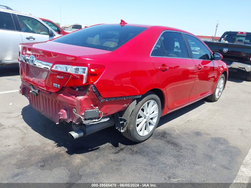 2012 Toyota Camry Hybrid Xle VIN: 4T1BD1FKXCU017330 Lot: 39585470