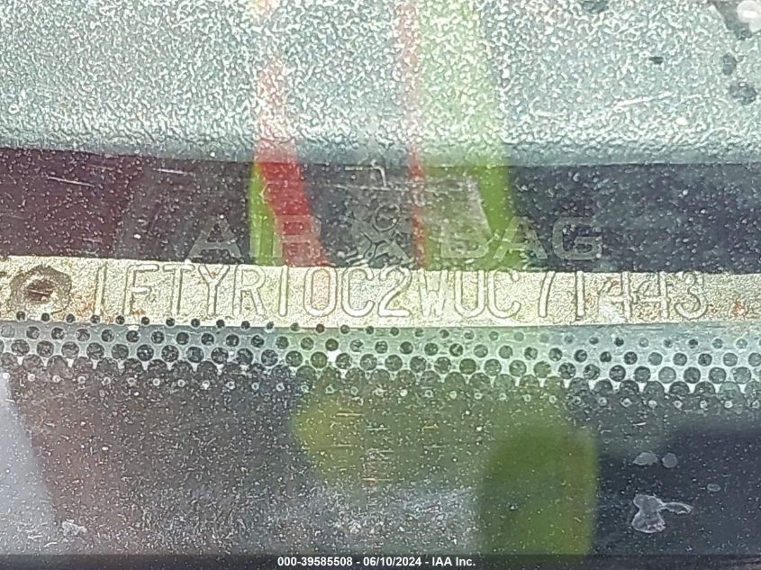 1998 Ford Ranger Splash/Xl/Xlt VIN: 1FTYR10C2WUC71443 Lot: 39585508