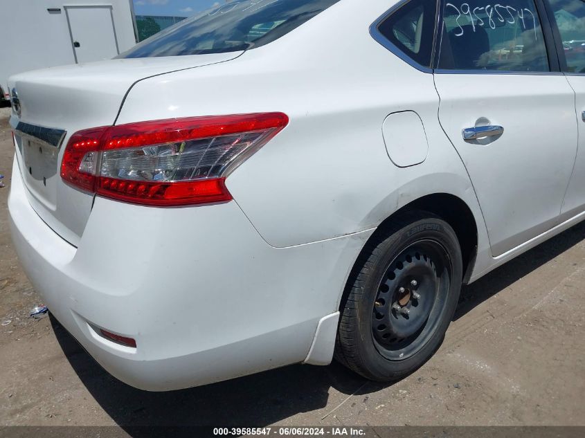 2015 Nissan Sentra S VIN: 3N1AB7AP4FY319857 Lot: 39585547