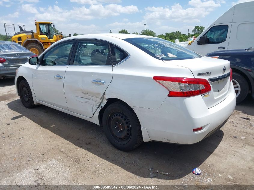 2015 Nissan Sentra S VIN: 3N1AB7AP4FY319857 Lot: 39585547