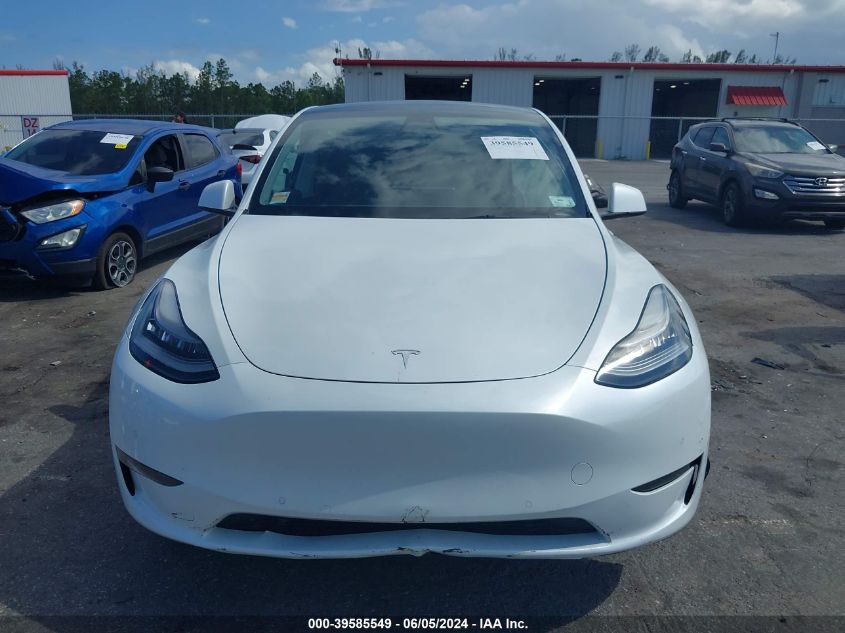 2021 Tesla Model Y Standard Range Rear-Wheel Drive VIN: 5YJYGDED0MF105730 Lot: 39585549