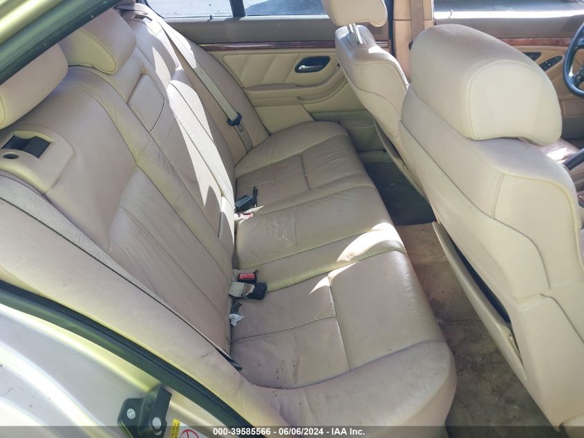 1998 BMW 540 I Automatic VIN: WBADE6328WBW58050 Lot: 39585566
