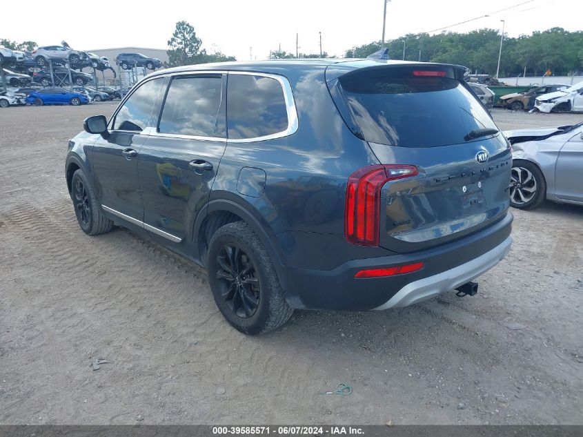 2020 Kia Telluride Lx VIN: 5XYP2DHC1LG016155 Lot: 39585571