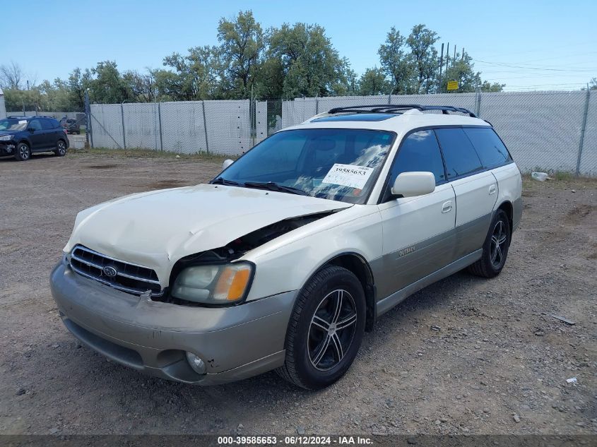 2001 Subaru Outback H6-3.0 VIN: 4S3BH896817666510 Lot: 39585653