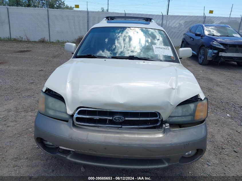 2001 Subaru Outback H6-3.0 VIN: 4S3BH896817666510 Lot: 39585653