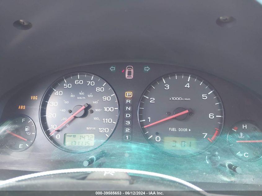 2001 Subaru Outback H6-3.0 VIN: 4S3BH896817666510 Lot: 39585653