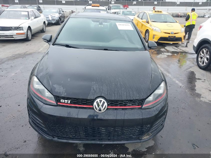 2015 Volkswagen Golf Gti 2.0T Autobahn 4-Door VIN: 3VW4T7AU7FM024317 Lot: 39585655