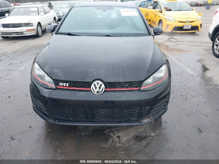 2015 Volkswagen Golf Gti 2.0T Autobahn 4-Door VIN: 3VW4T7AU7FM024317 Lot: 39585655