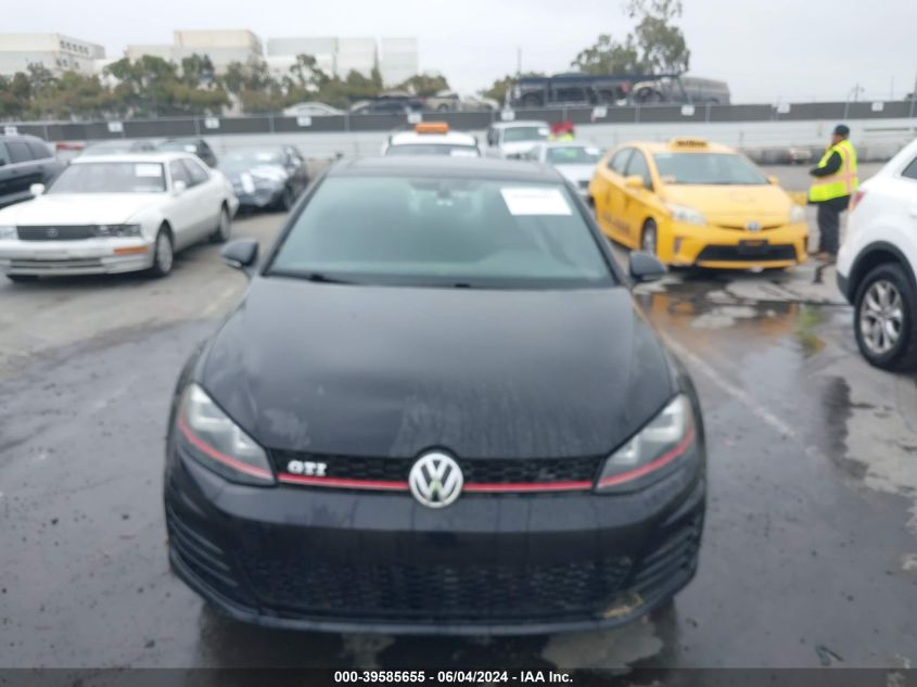 2015 Volkswagen Golf Gti 2.0T Autobahn 4-Door VIN: 3VW4T7AU7FM024317 Lot: 39585655